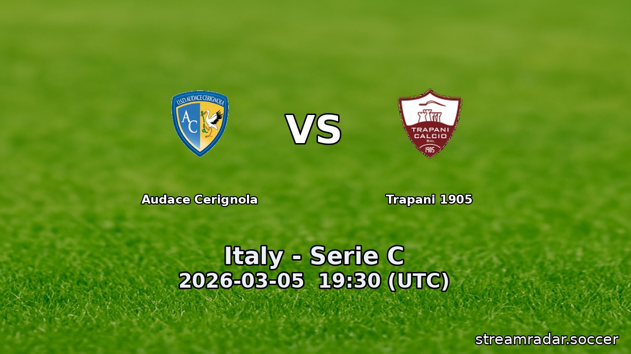 Audace Cerignola vs Trapani 1905