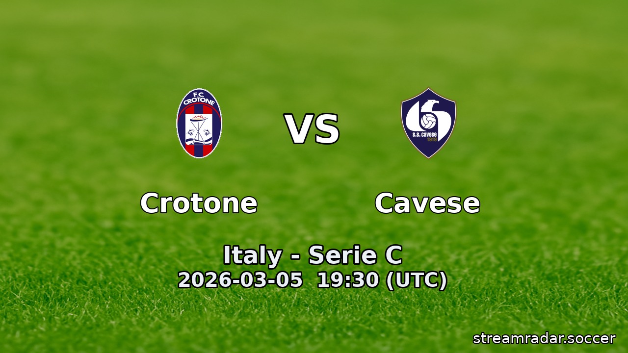 Crotone vs Cavese