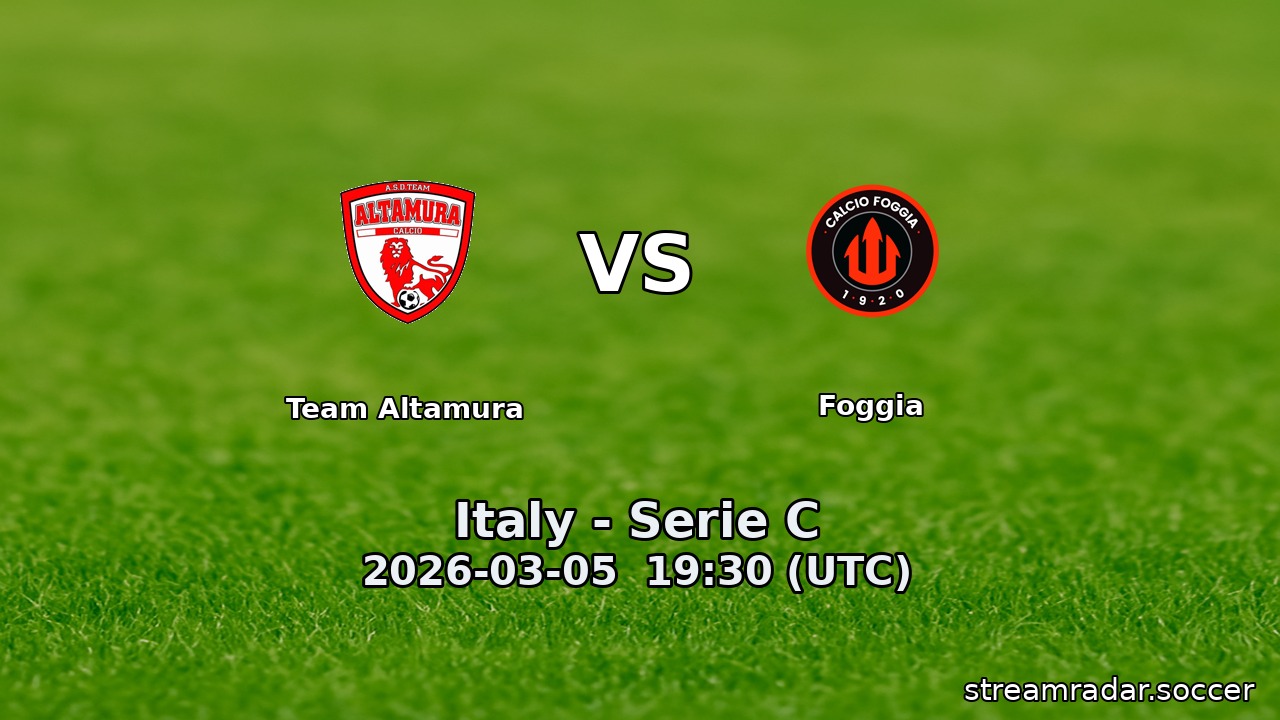 Team Altamura vs Foggia
