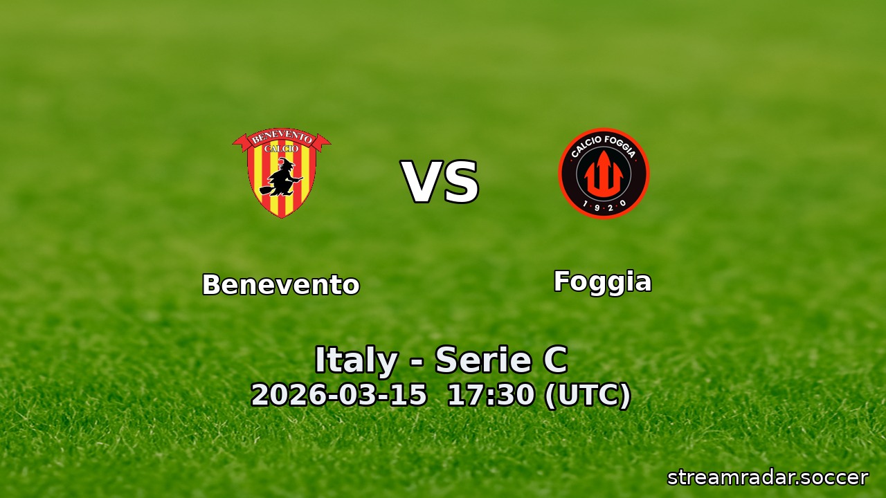 Benevento vs Foggia