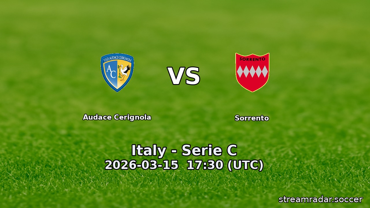 Audace Cerignola vs Sorrento