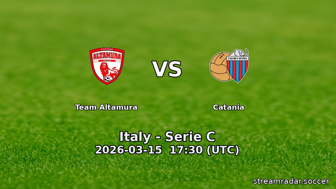 Team Altamura vs Catania