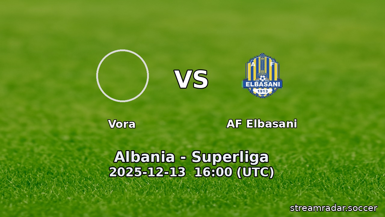Vora vs AF Elbasani