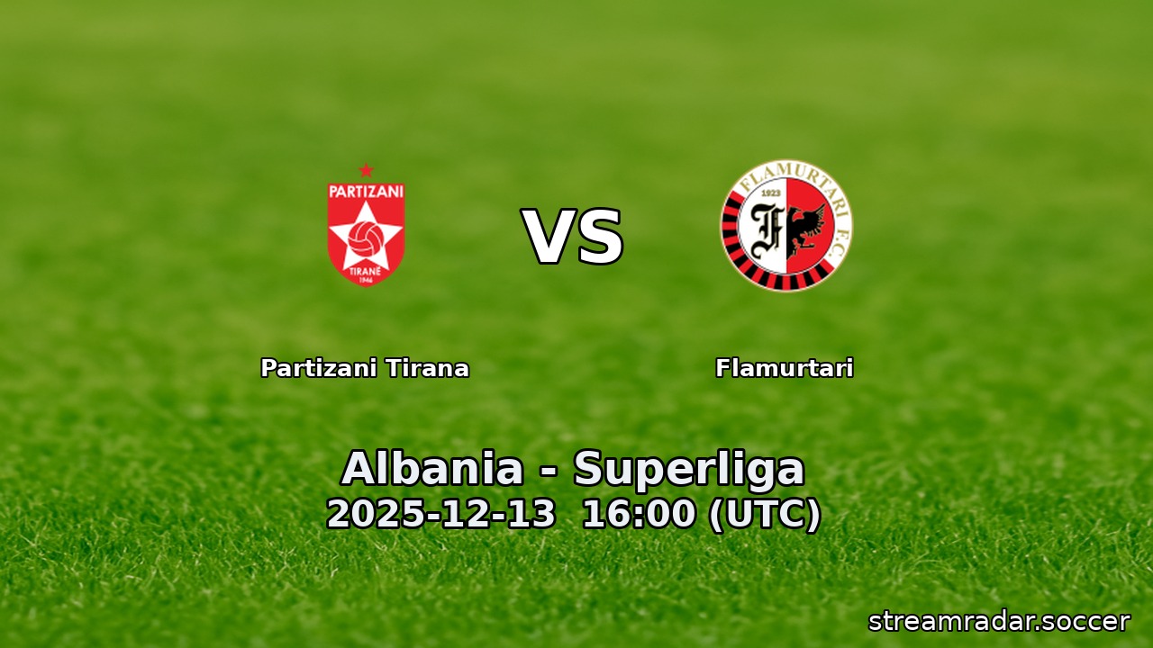 Partizani Tirana vs Flamurtari