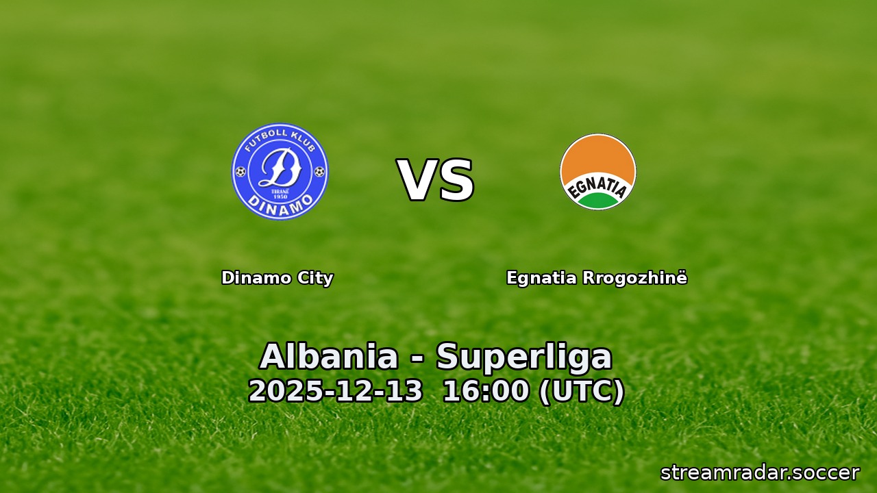 Dinamo City vs Egnatia Rrogozhinë