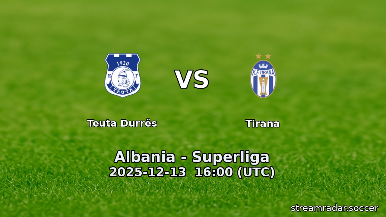 Teuta Durrës vs Tirana