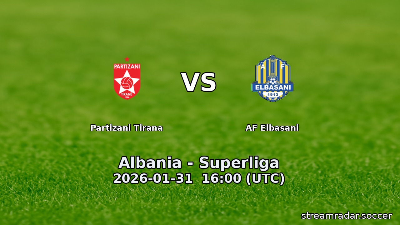 Partizani Tirana vs AF Elbasani