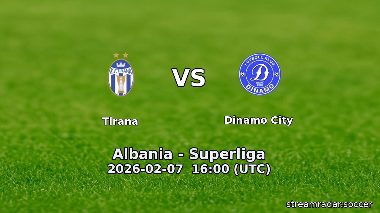 Tirana vs Dinamo City