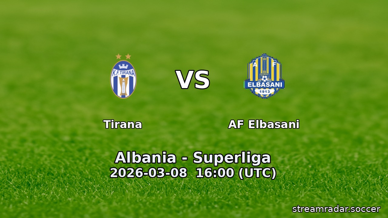 Tirana vs AF Elbasani