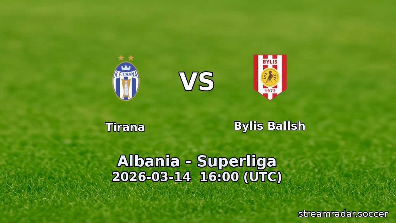 Tirana vs Bylis Ballsh