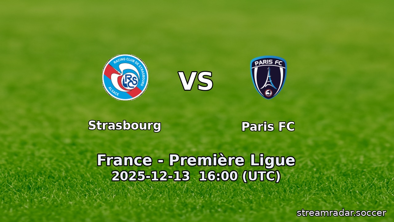 Strasbourg vs Paris FC