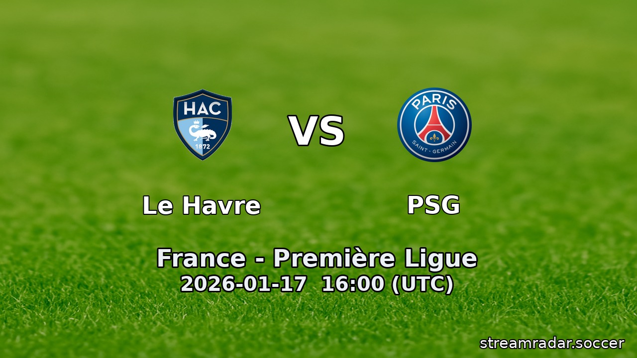 Le Havre vs PSG