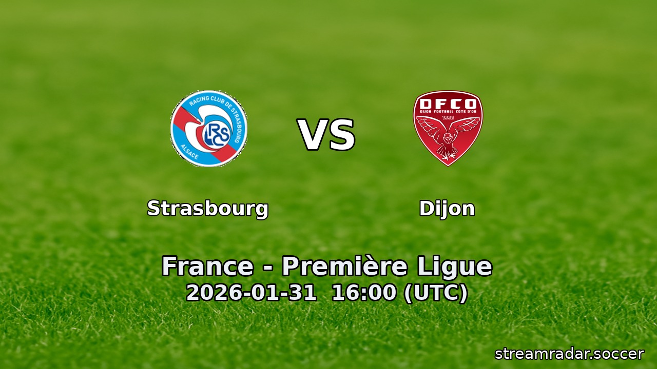 Strasbourg vs Dijon