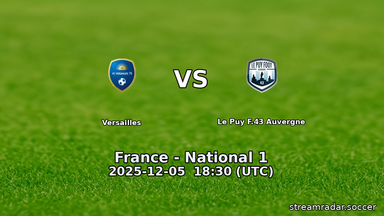 Versailles vs Le Puy F.43 Auvergne