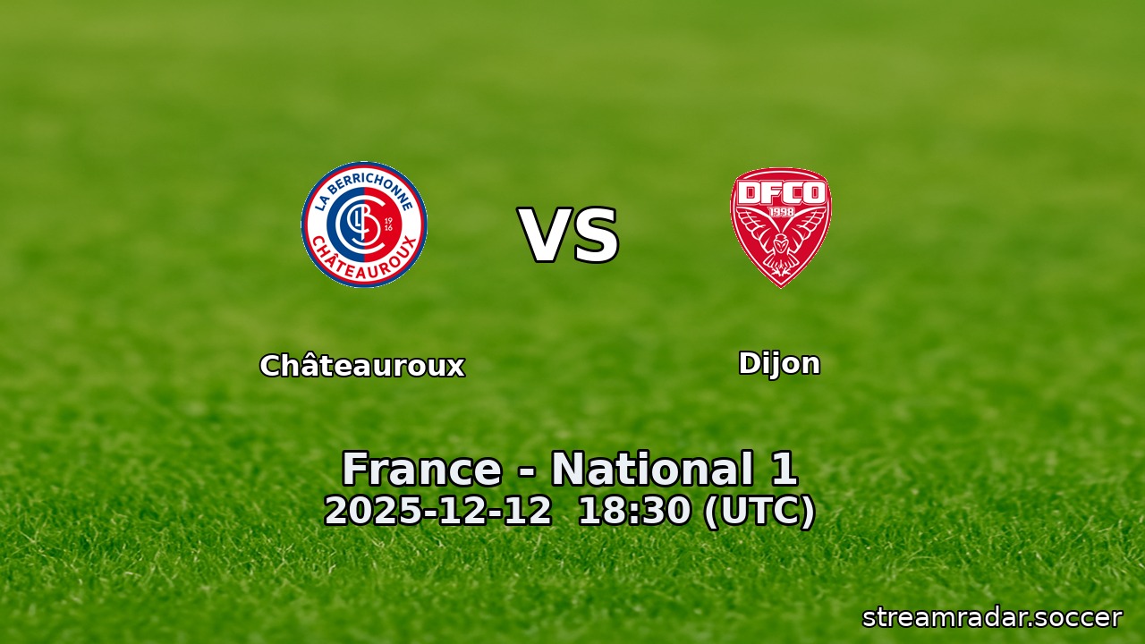Châteauroux vs Dijon