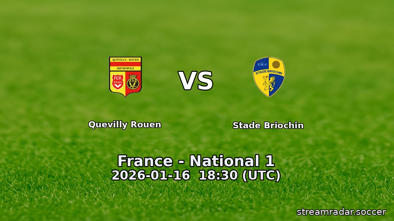 Quevilly Rouen vs Stade Briochin