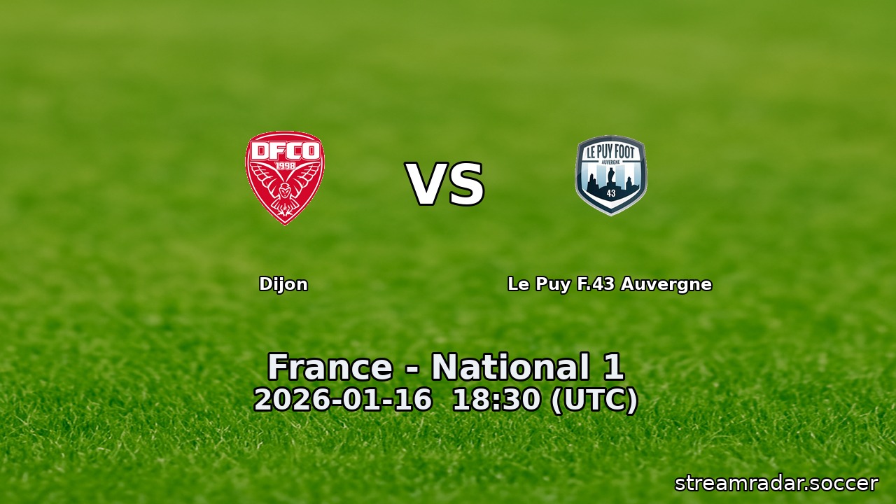 Dijon vs Le Puy F.43 Auvergne