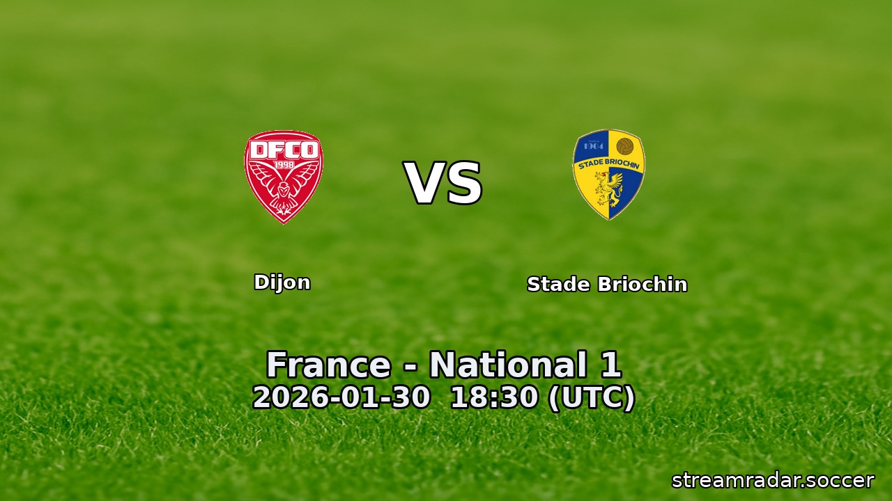 Dijon vs Stade Briochin