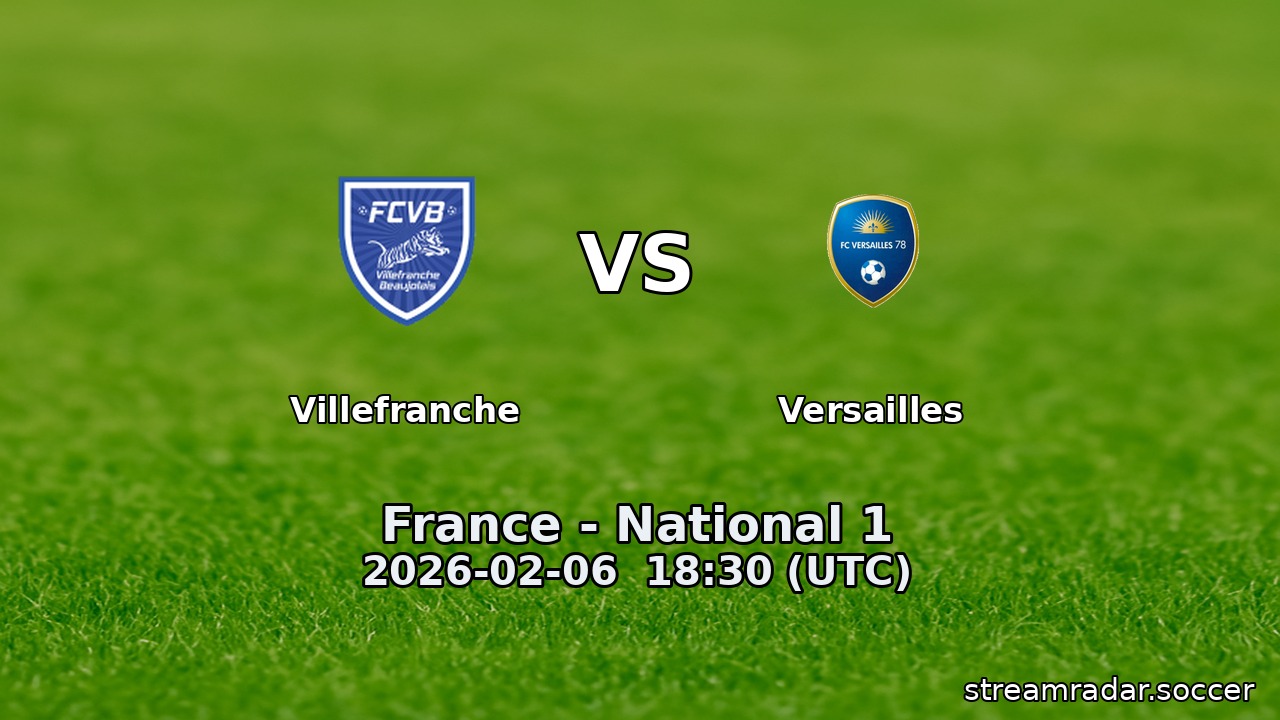 Villefranche vs Versailles
