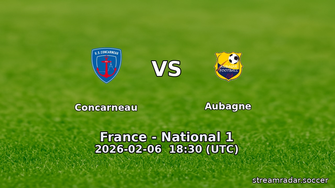 Concarneau vs Aubagne