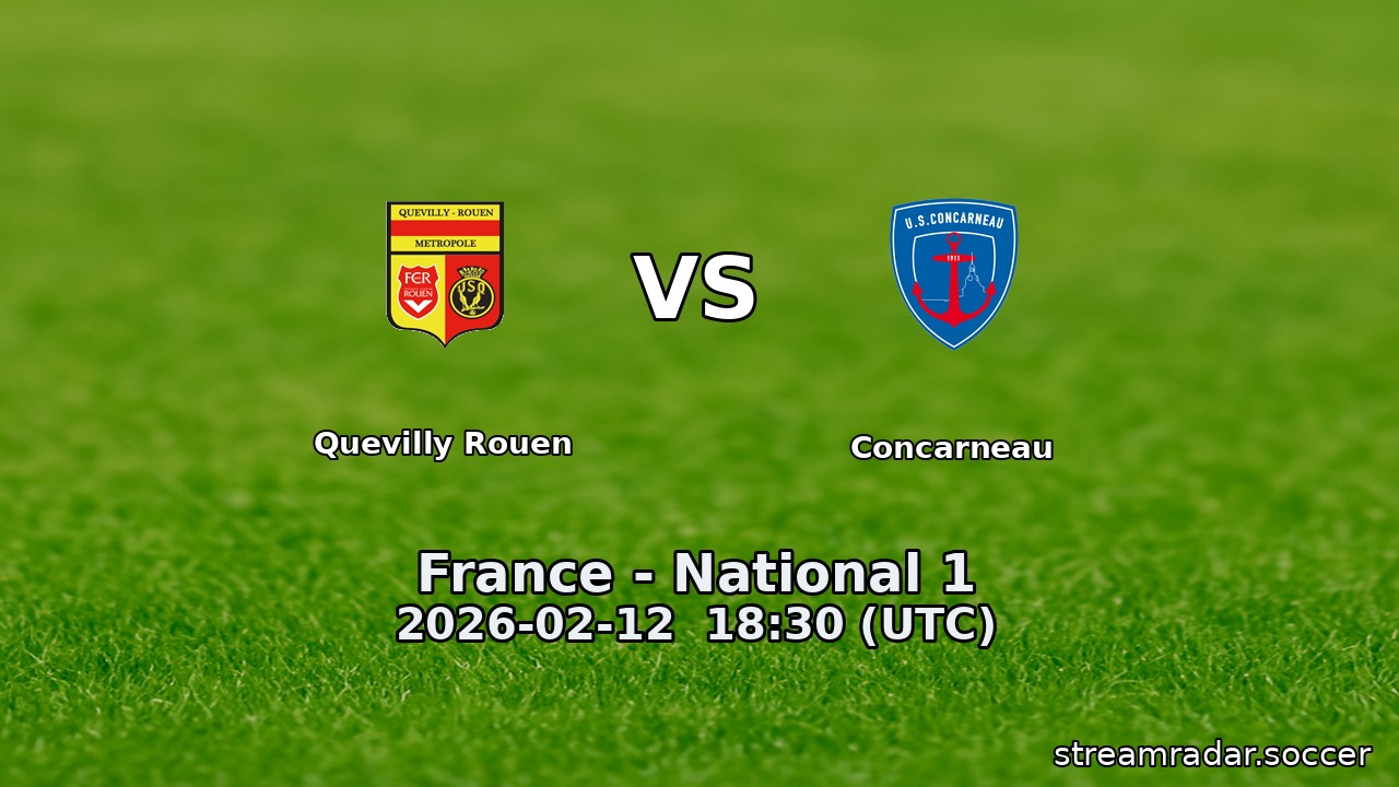 Quevilly Rouen vs Concarneau