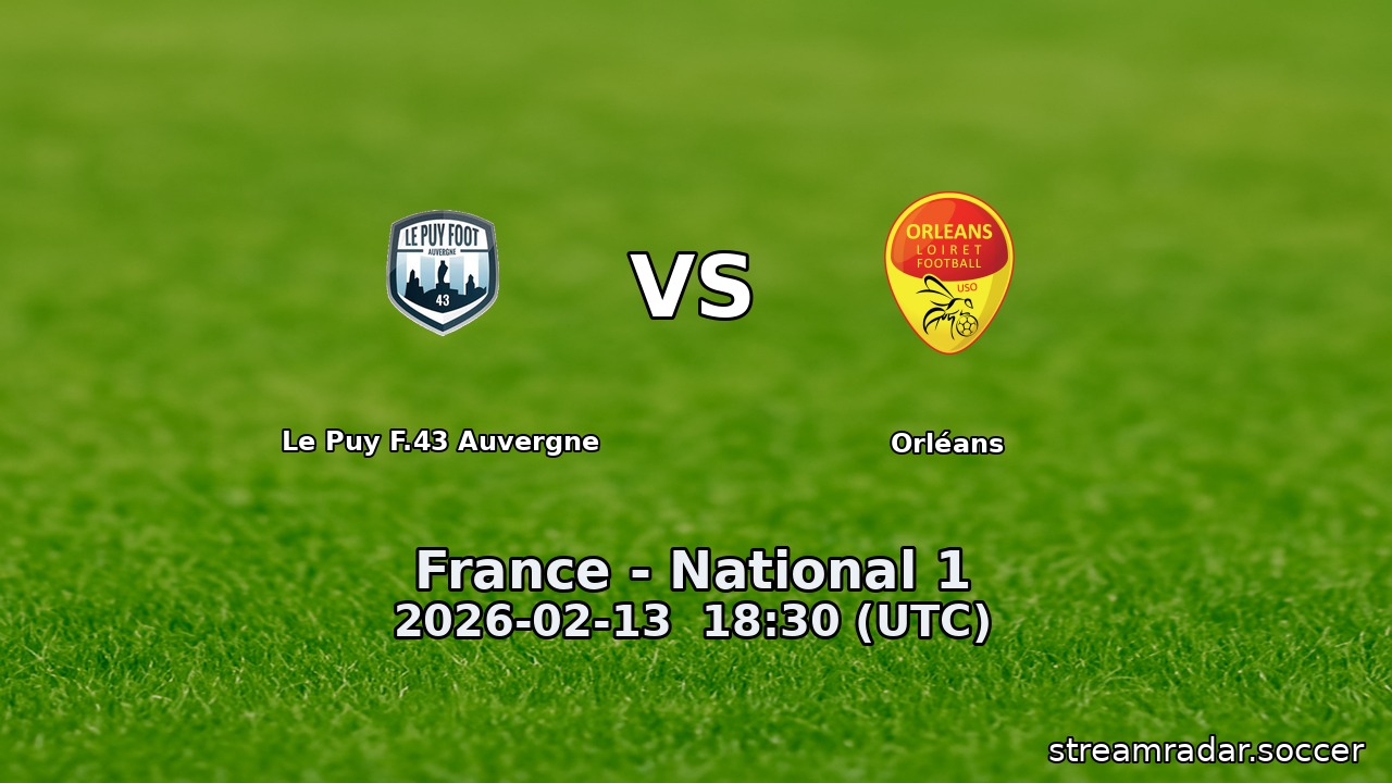 Le Puy F.43 Auvergne vs Orléans