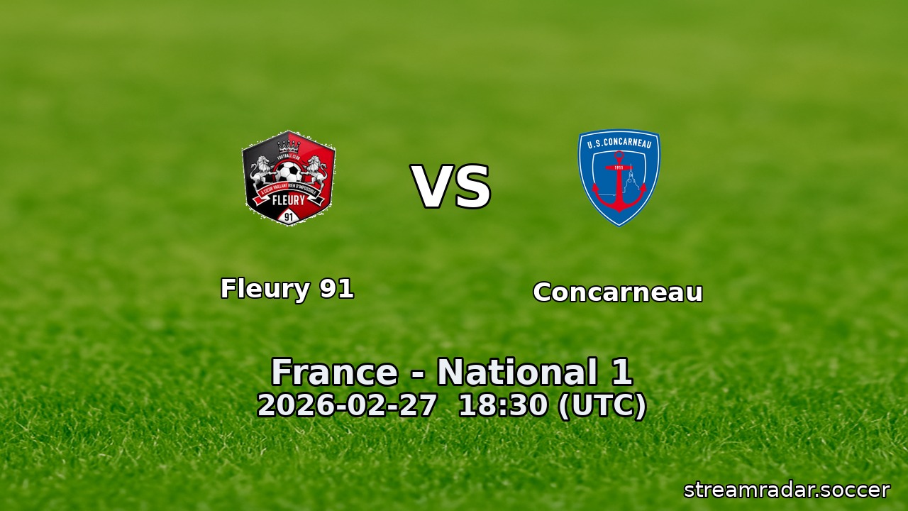 Fleury 91 vs Concarneau