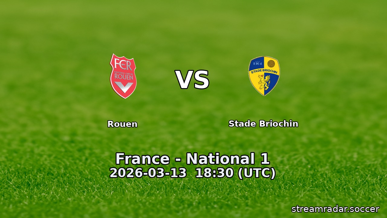 Rouen vs Stade Briochin