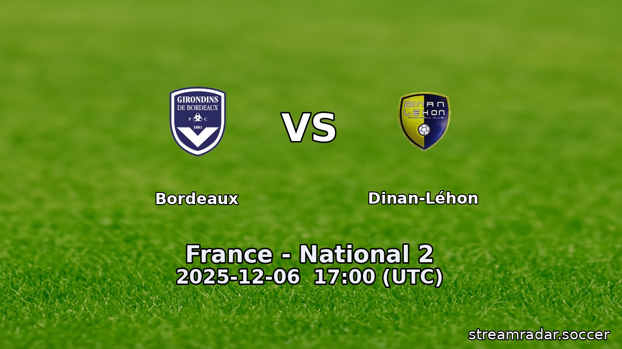 Bordeaux vs Dinan-Léhon