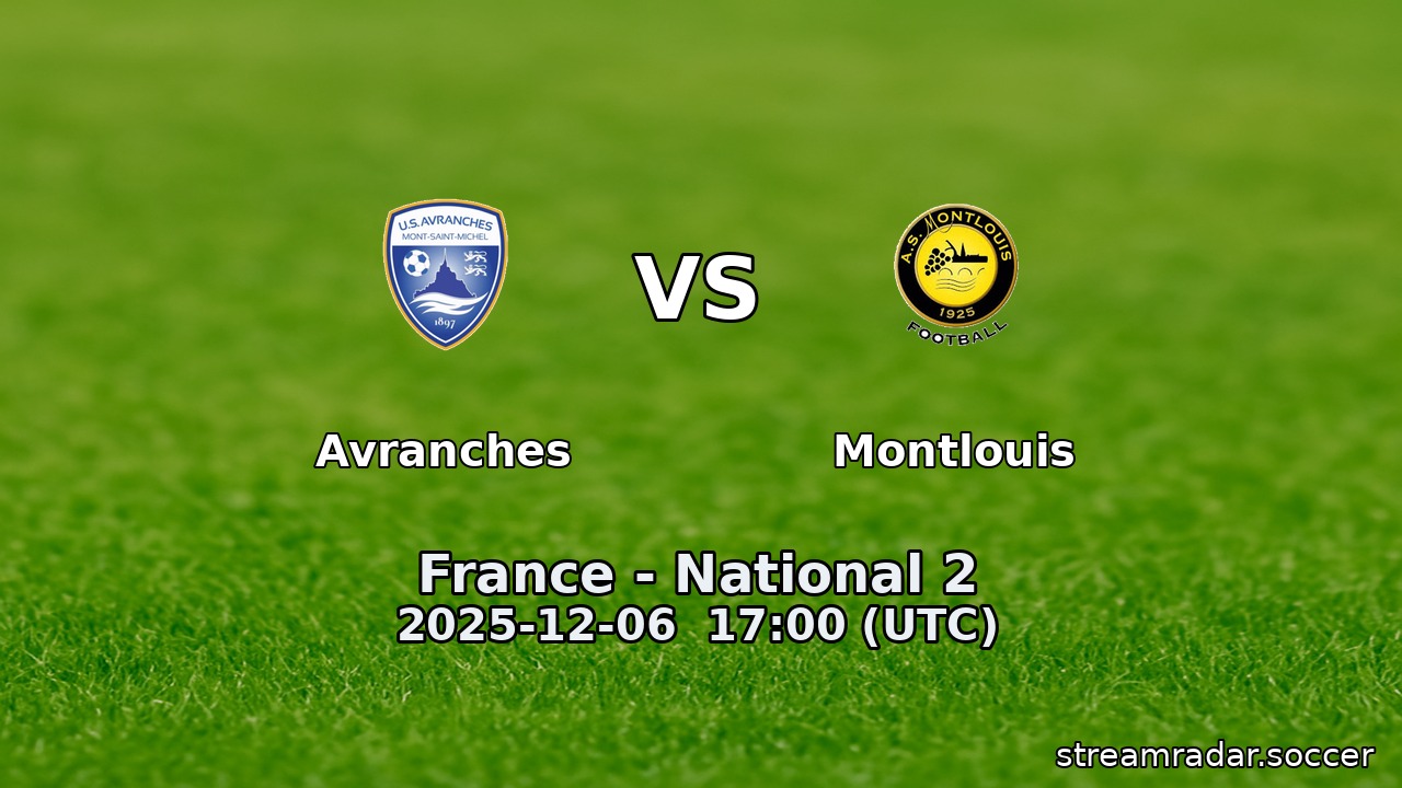 Avranches vs Montlouis
