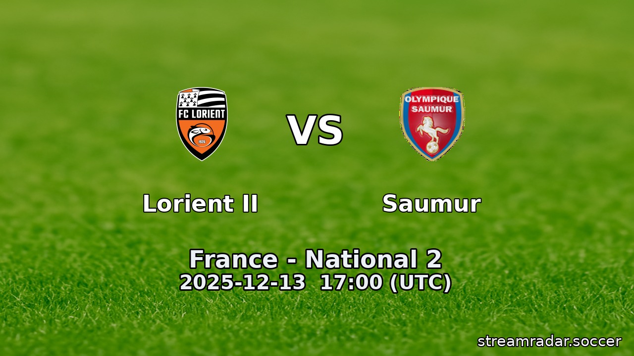 Lorient II vs Saumur