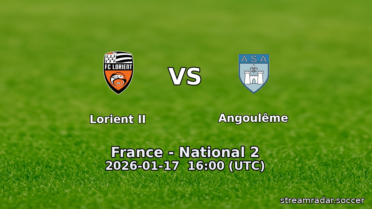 Lorient II vs Angoulême