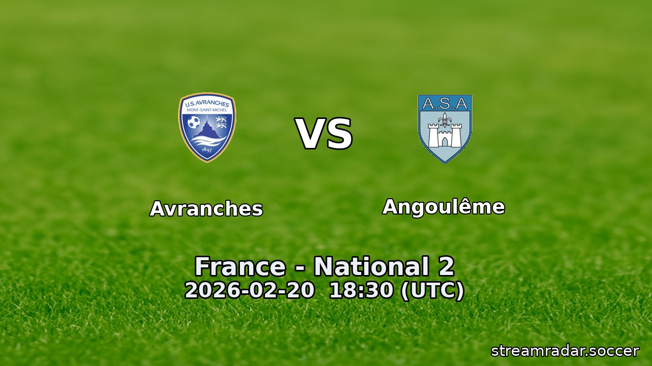 Avranches vs Angoulême