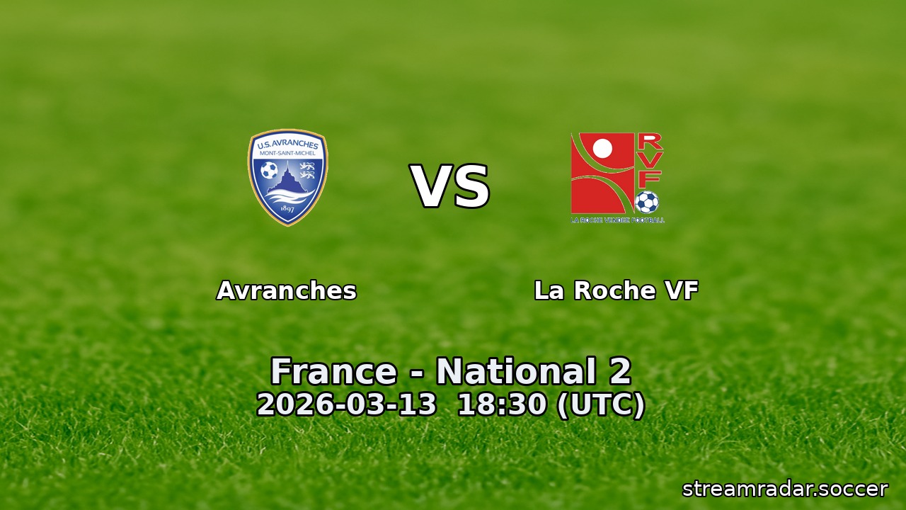 Avranches vs La Roche VF