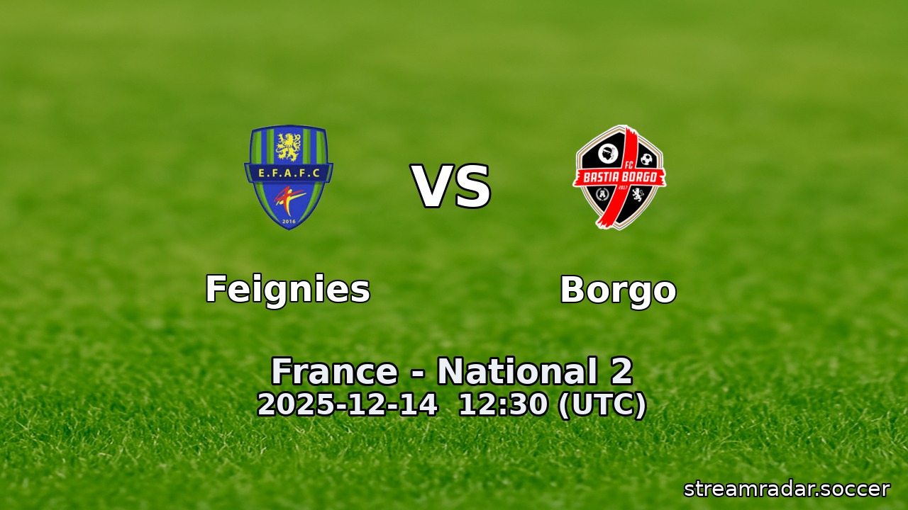 Feignies vs Borgo