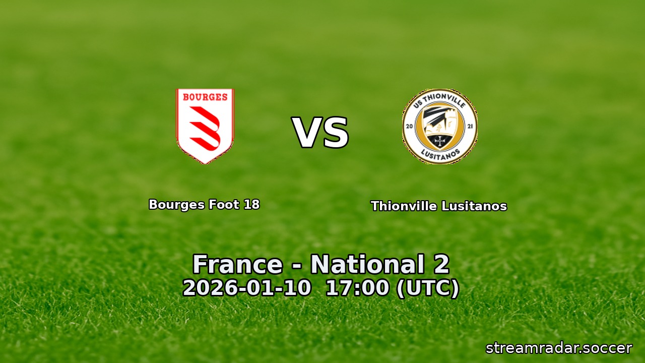 Bourges Foot 18 vs Thionville Lusitanos
