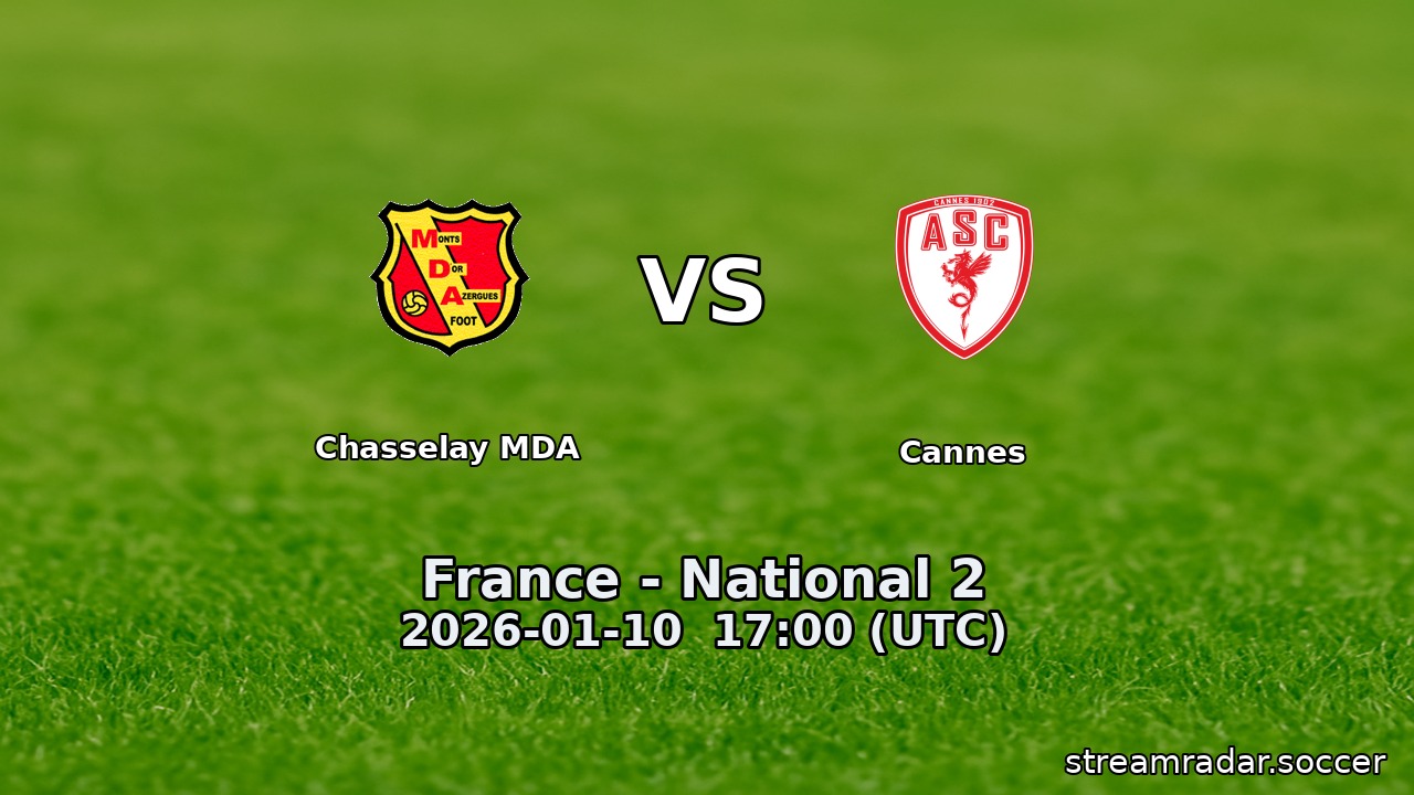 Chasselay MDA vs Cannes