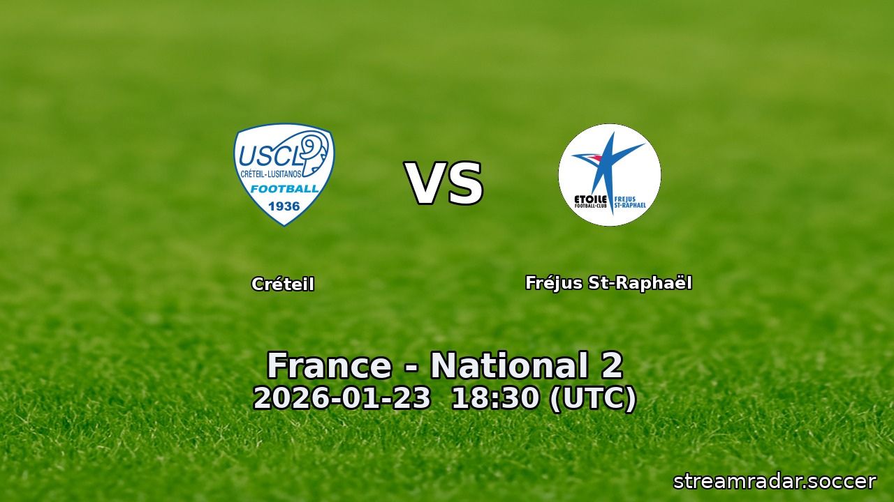Créteil vs Fréjus St-Raphaël