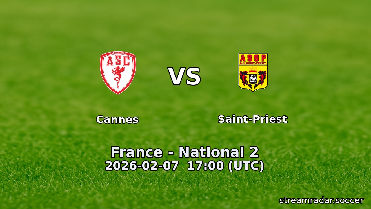 Cannes vs Saint-Priest