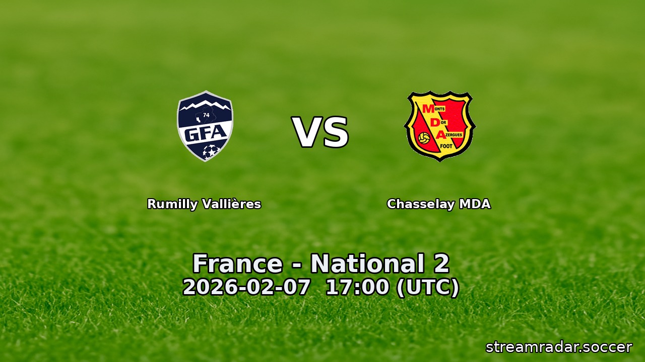 Rumilly Vallières vs Chasselay MDA