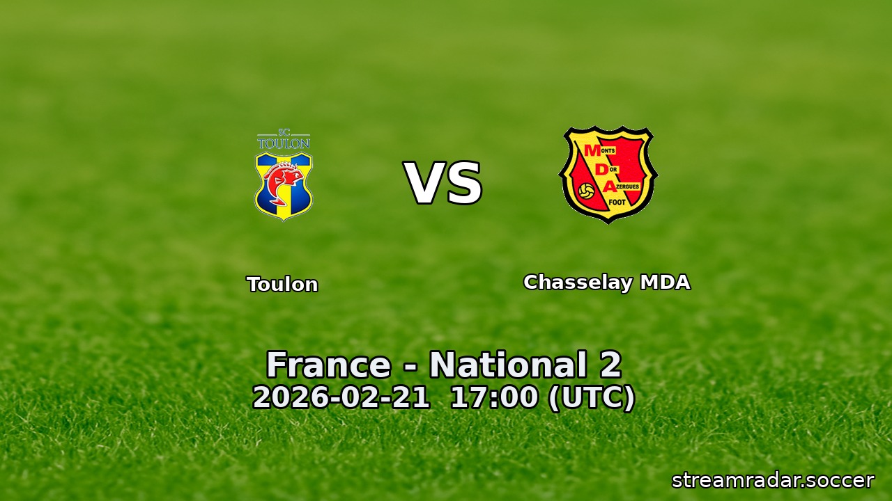 Toulon vs Chasselay MDA