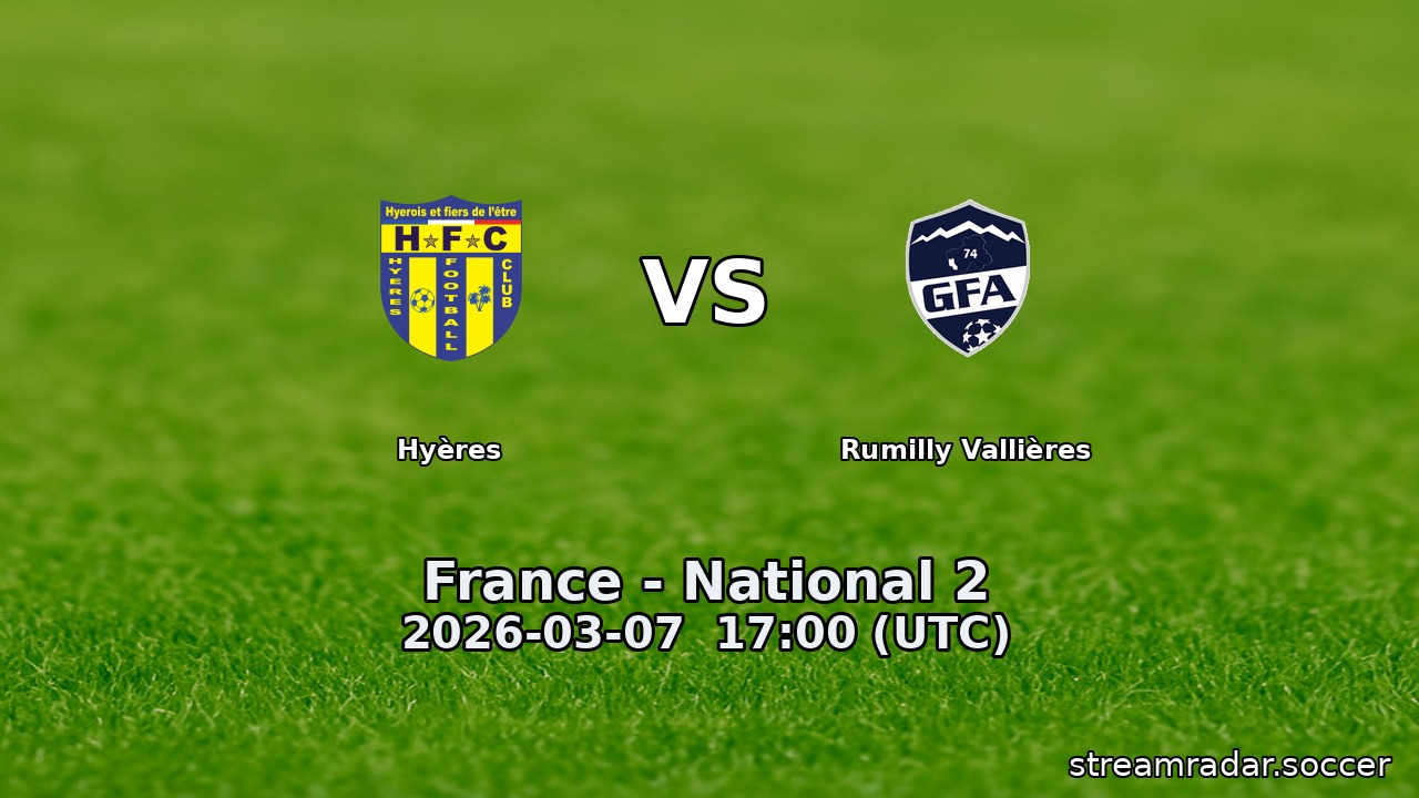 Hyères vs Rumilly Vallières