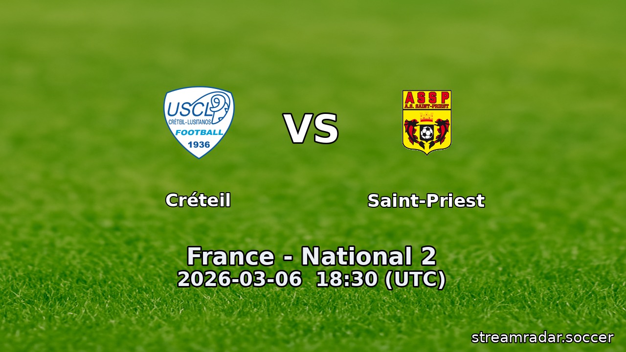 Créteil vs Saint-Priest
