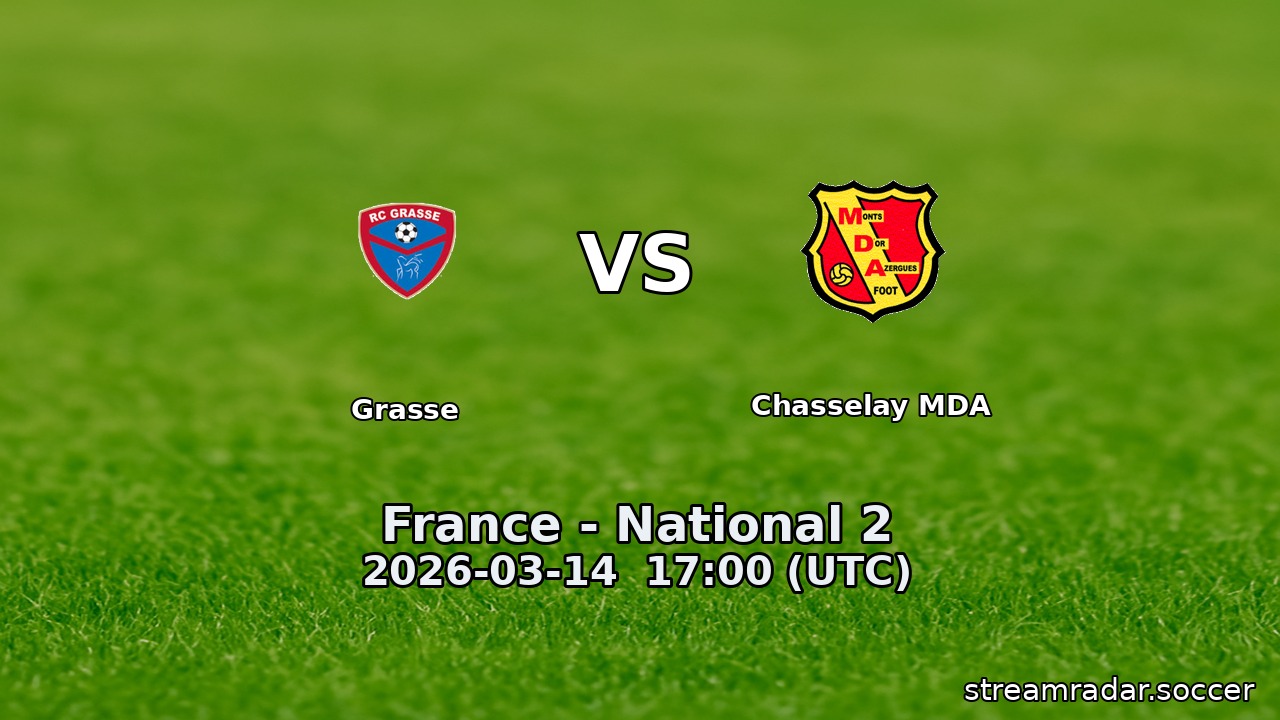 Grasse vs Chasselay MDA