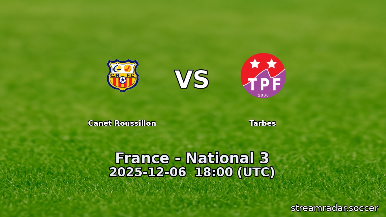 Canet Roussillon vs Tarbes