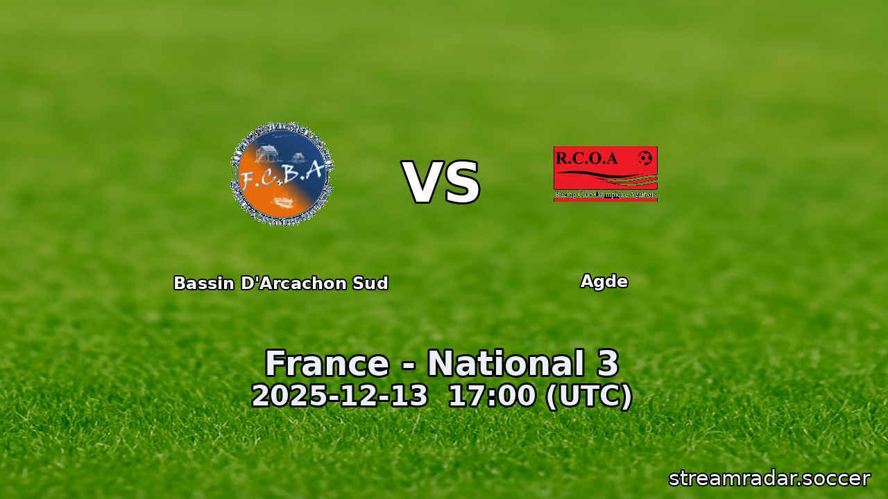 Bassin D'Arcachon Sud vs Agde