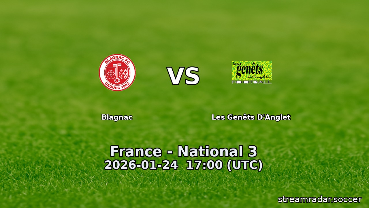 Blagnac vs Les Genêts D'Anglet