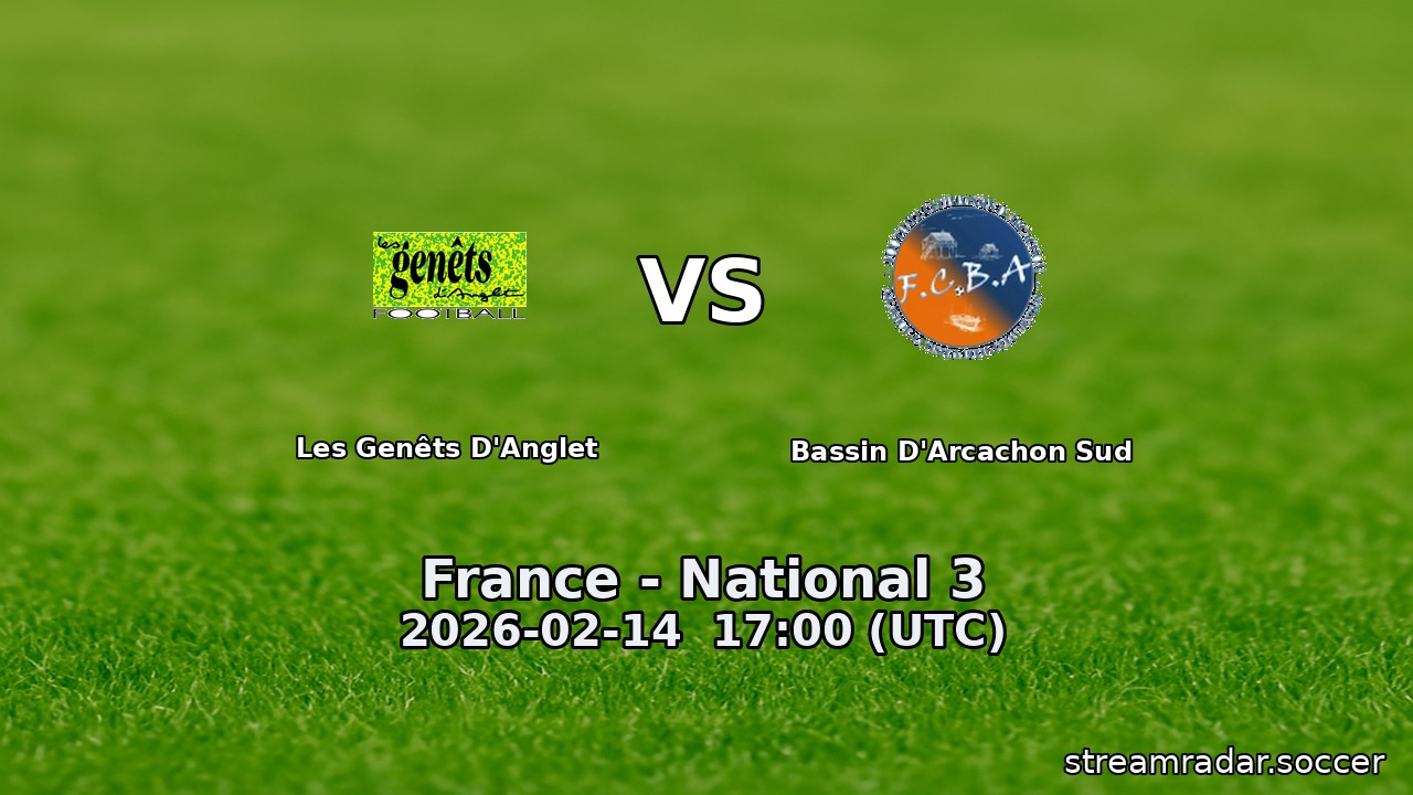 Les Genêts D'Anglet vs Bassin D'Arcachon Sud