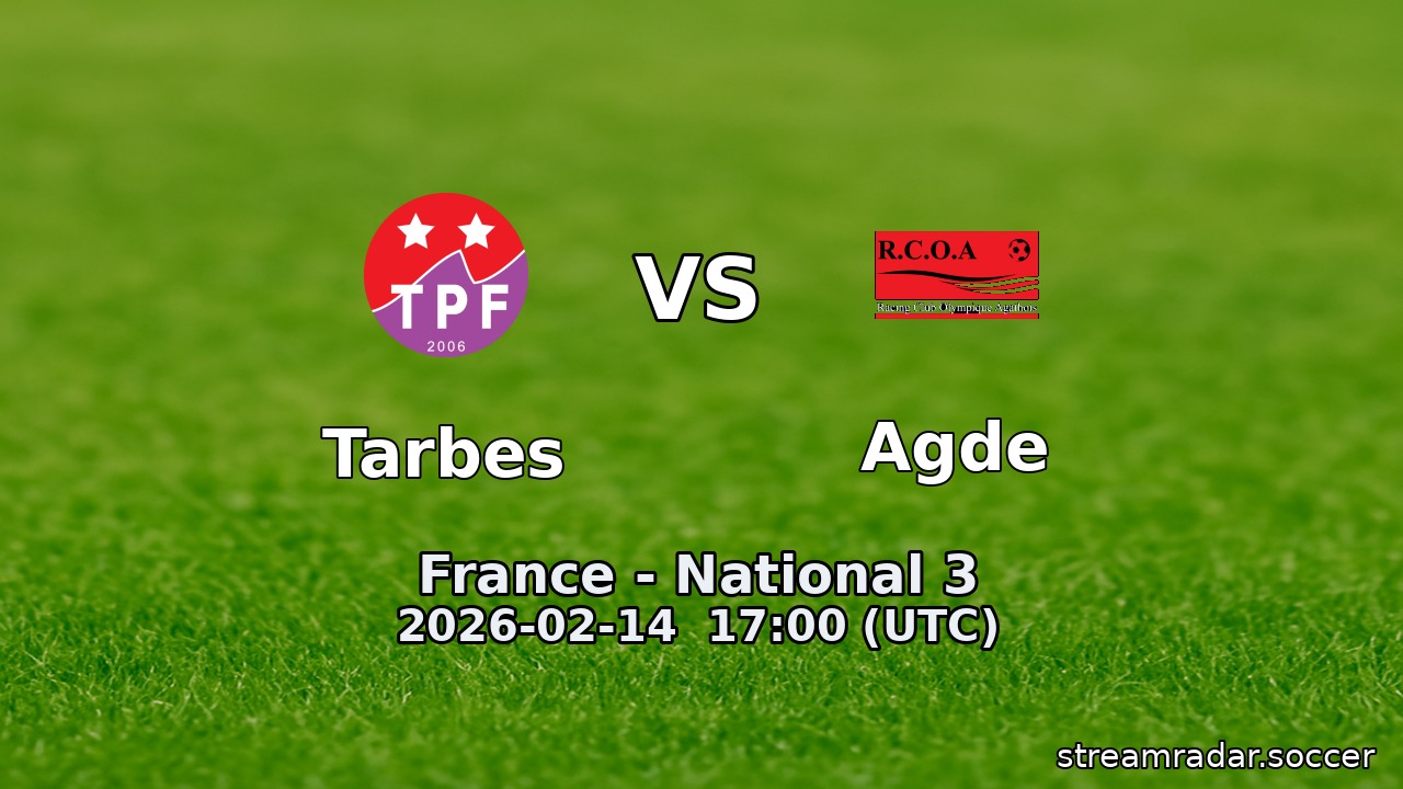 Tarbes vs Agde