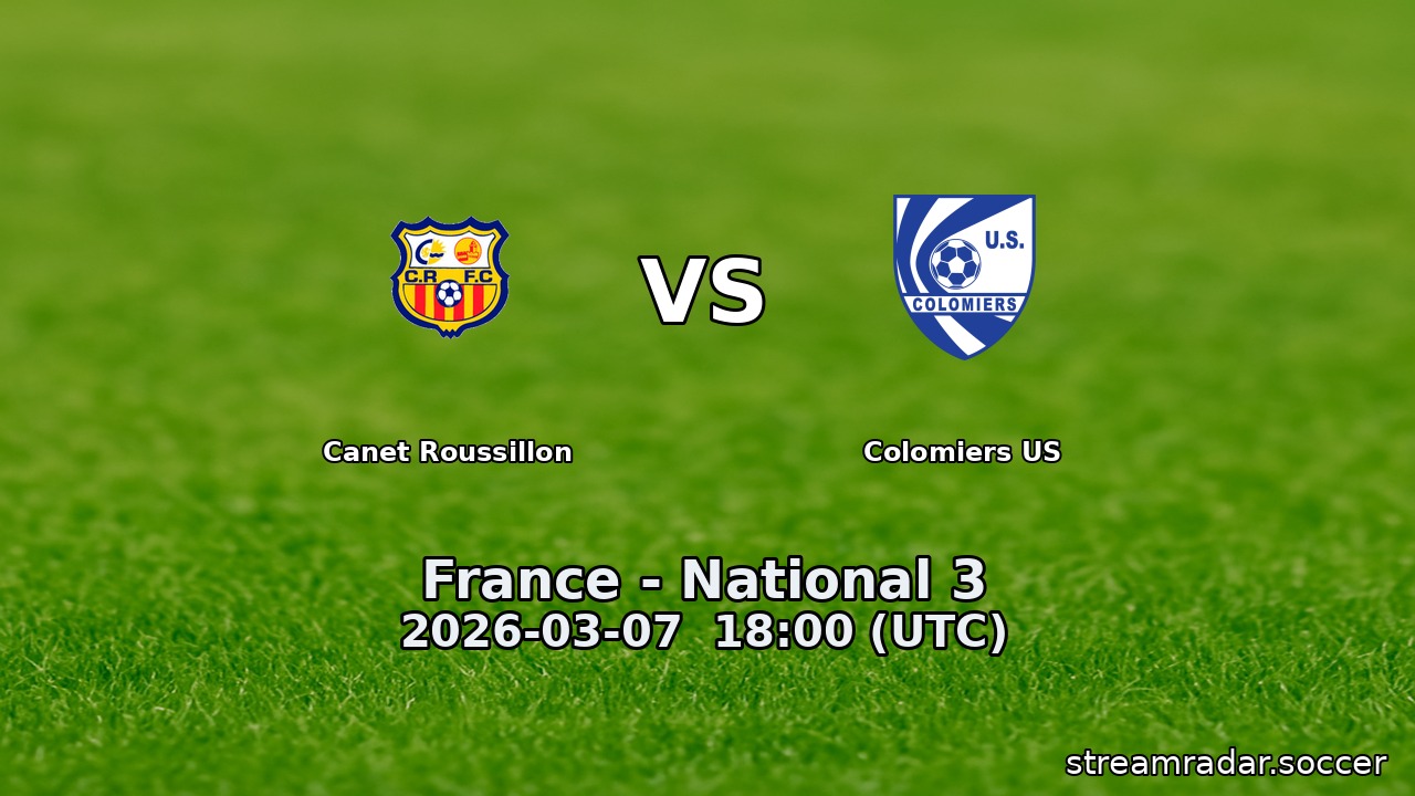 Canet Roussillon vs Colomiers US